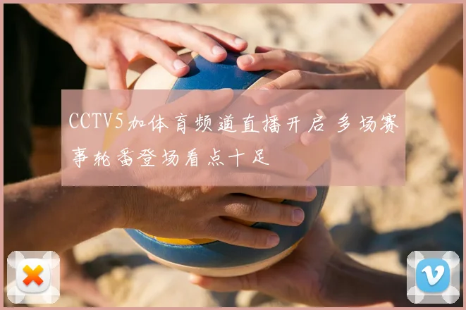 CCTV5加体育频道直播开启 多场赛事轮番登场看点十足